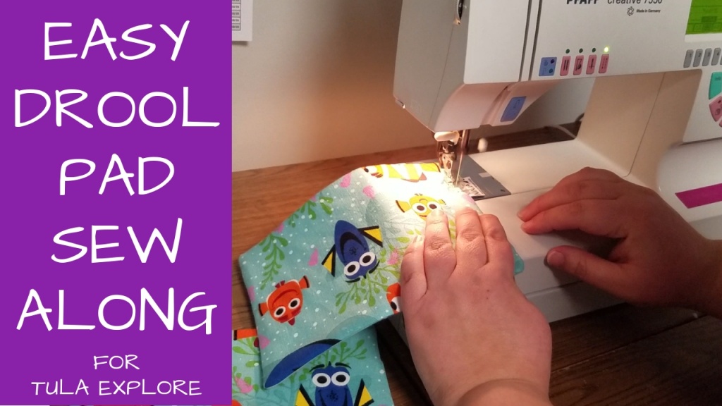 DIY Drool Pads and Bib for Tula Explore #babywearing #TulaExplore #SewAlong