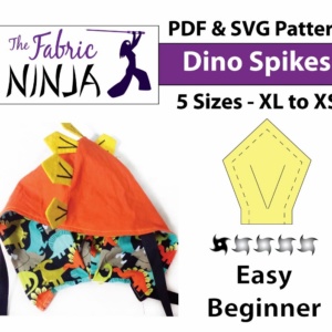 Dinosaur Spike PDF Sewing Patterns & SVG Cut Files #CircutSewing #Dinosaurs #PDFPattern