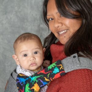 3 Piece corner suck pad on Happy Baby Carrier