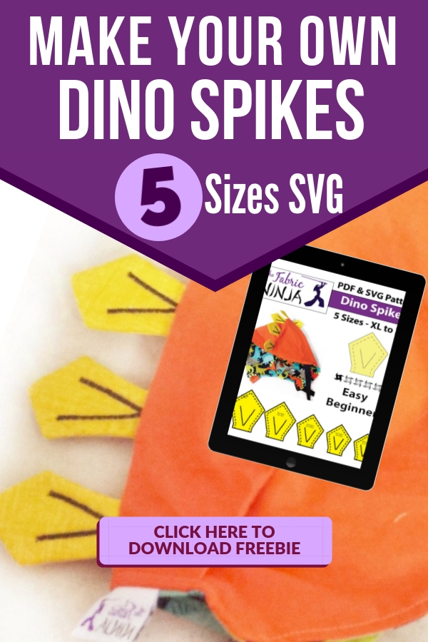 Make your own Dino spikes 5 sizes SVG