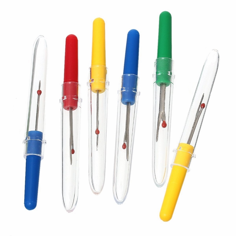 6 seam rippers in blue, red, yelllow and green. 