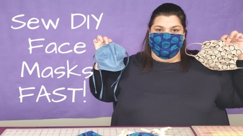 DIY Face Mask - Making Lots Fast (Batch Sewing) - Fabric Ninja