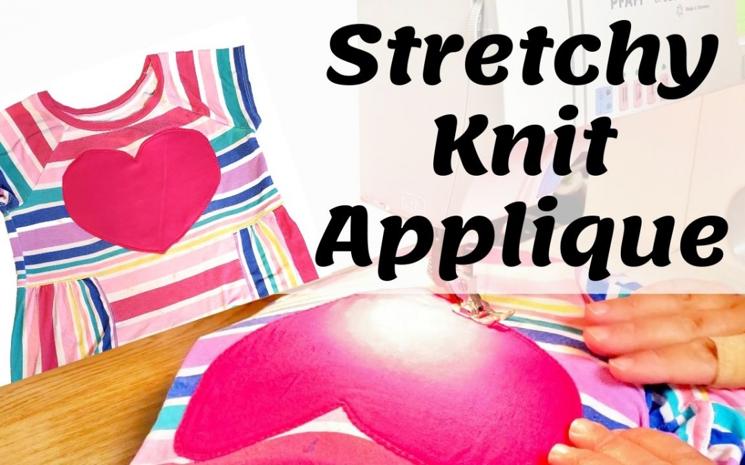 Stretchy Knit Applique Heart - Save My T-shirt - Fabric Ninja