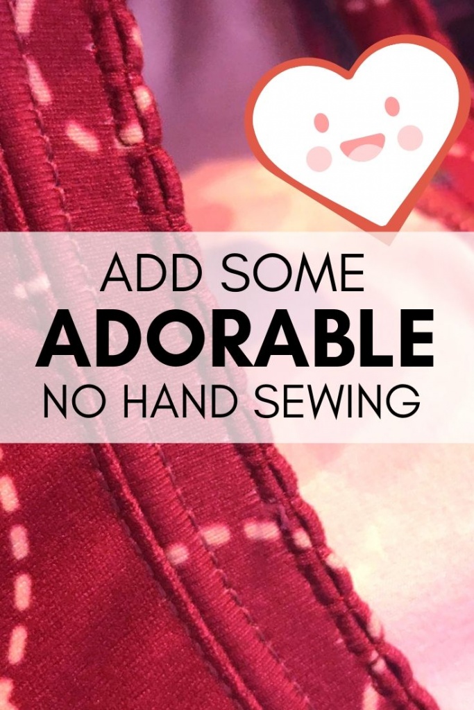 add some adorable no hand sewing Picot edge