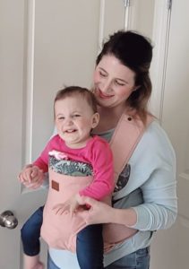 Mom and baby in Happy Baby Revolution carrier