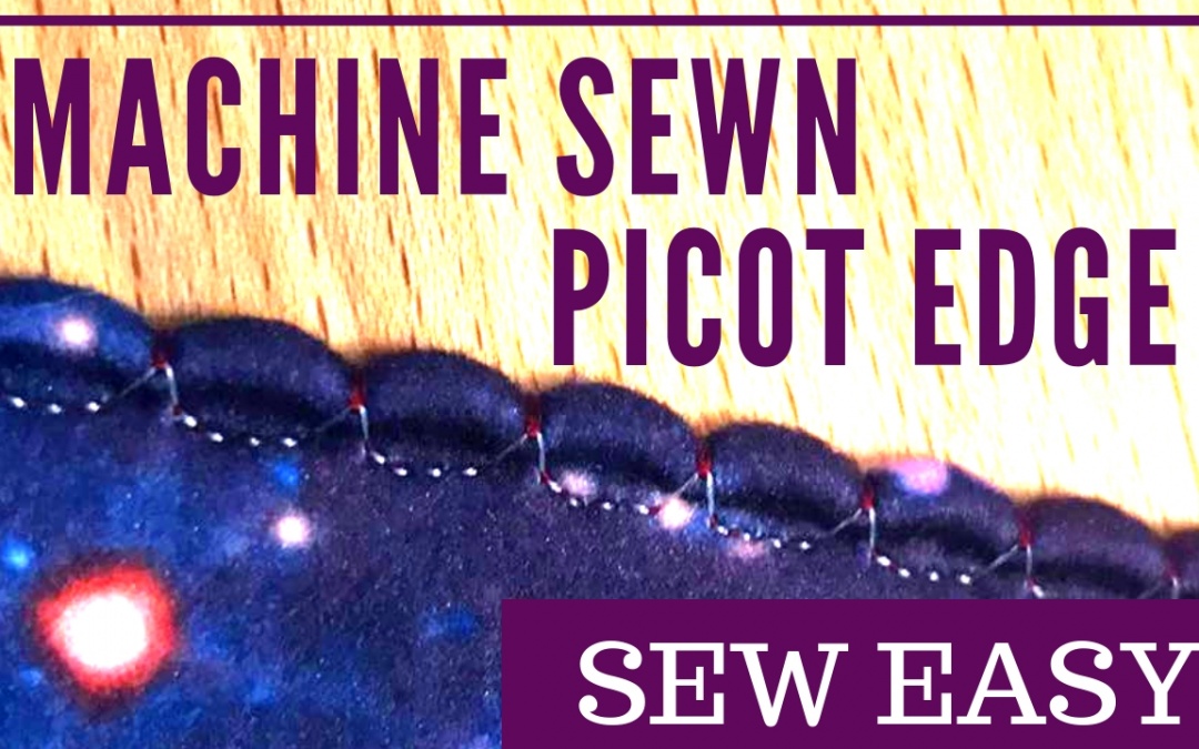 Machine Sewn Picot Edge. Sew Easy! No Hand Sewing #LearntoSew #Upcycle #SewingWithKnit