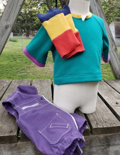 Punky Brewster inspired sweatshirt outfit.