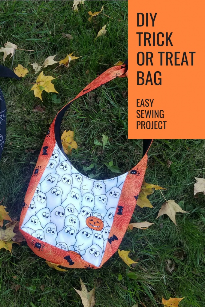 DIY Trick of Treat Bag. Easy Sewing Project. 